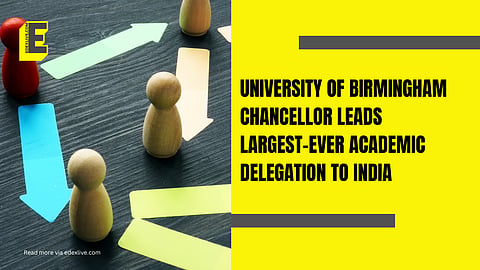 The chancellor also met leaders at the Government of India's public policy think tank NITI Aayog to discuss the university's engagements in India