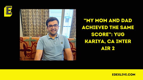 Yug also emphasised the essential role played by his family as his primary support system