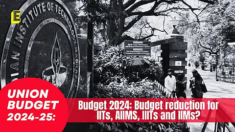 Reduction in funds for IITs/AIIMS/IIMs/IIITs