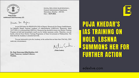 Puja Khedar's training on hold