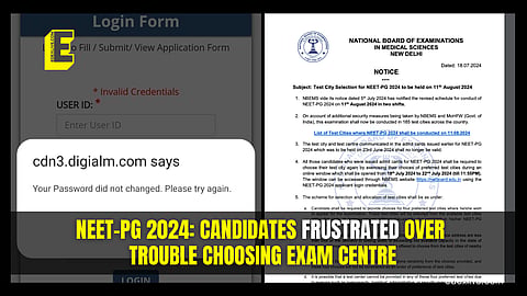 NEET-PG 2024 issues
