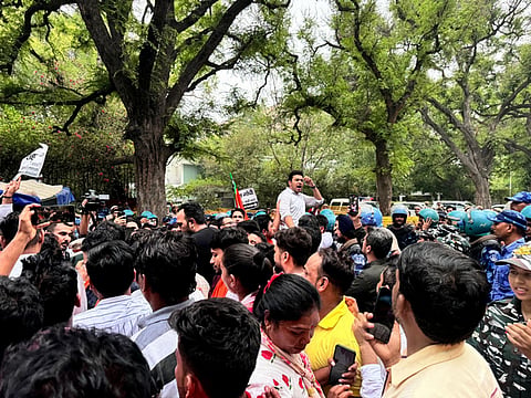BJYM protests at Nagpur varsity, V-C alleges vandalism