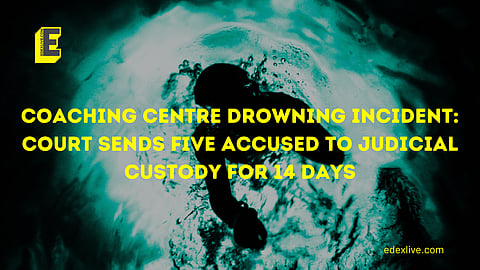three students died after water from a flooded drain gushed into the coaching institute