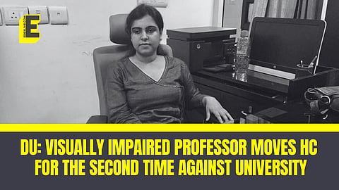The Delhi High Court said that “no coercive action will be taken against the professor until the next hearing”