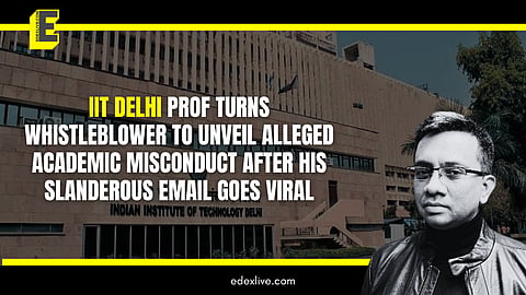 IIT Delhi Professor Vishal Vaibhav, the "whistleblower"
