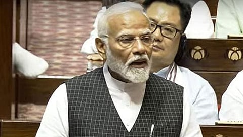 PM Modi in RS