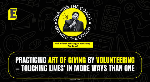 Soch with the Coach: Practicing art of giving by volunteering — Touching Lives' in more ways than one