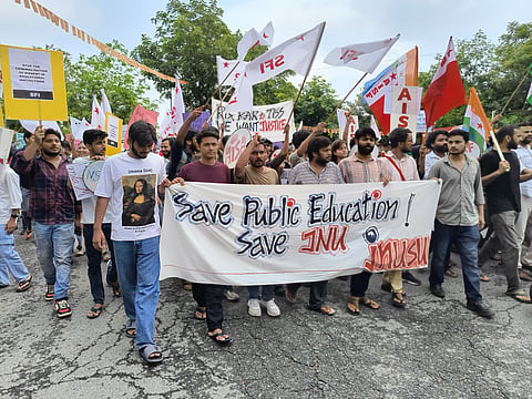JNUSU began their hunger strike on August 11