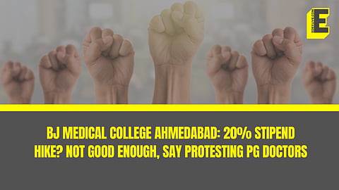 BJ Medical College Ahmedabad: 20% stipend hike? Not good enough, say protesting PG doctors