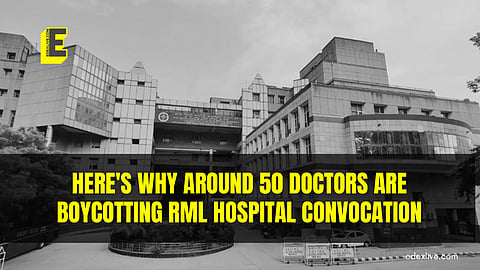Here's why around 50 doctors are boycotting RML Hospital Convocation