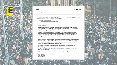 What does the email say?