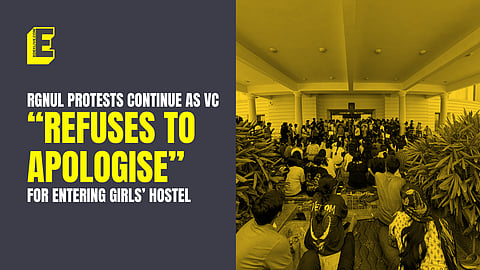 “Not an isolated incident”: RGNUL protests continue as VC “refuses to apologise” for entering girls’ hostel