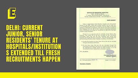 Delhi Minister of Health Saurabh Bharadwaj, issued a letter expressing "great concern"