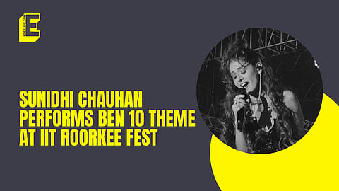 WATCH: Sunidhi Chauhan performs BEN 10 theme at IIT Roorkee fest