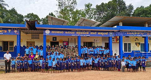 Solar-powered government higher primary school, Kakkunje in Brahmavara, Udupi district