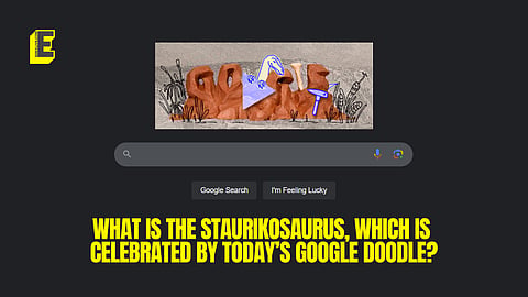 What is the Staurikosaurus, which is celebrated by today’s Google Doodle?