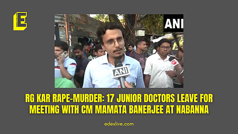 RG Kar rape-murder: 17 junior doctors leave for meeting with CM Mamata Banerjee at Nabanna