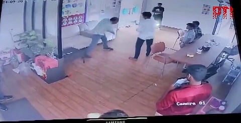 Screengrab from the viral video