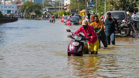 Waterlogged roads in Bengaluru