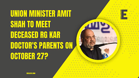 Union Minister Amit Shah to meet RG Kar victim's parents