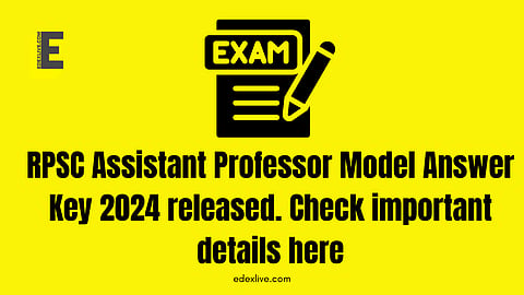  RPSC Assistant Professor Model Answer Key 2024
