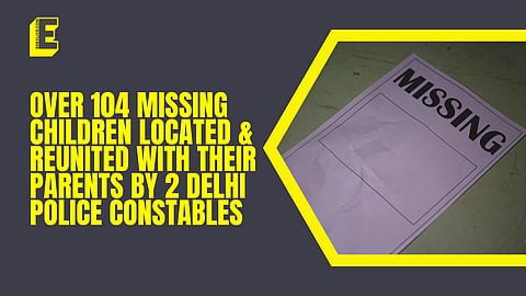 Over 104 missing children rescued & reunited with their parents by 2 Delhi Police constables