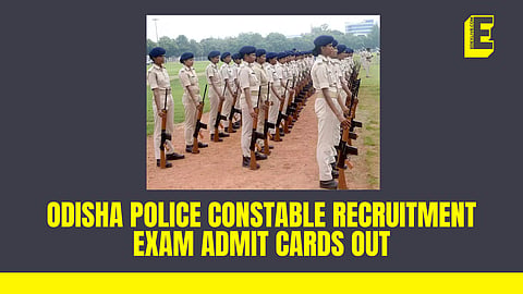 Odisha Police Constable recruitment exam admit cards OUT