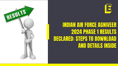Indian Air Force Agniveer 2024 Phase 1 results declared
