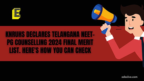 Telangana NEET-PG Counselling 2024