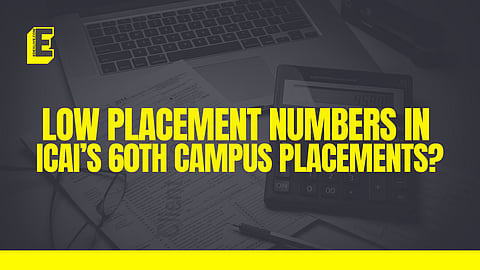 Only 3,705 candidates were placed out of 15,266 registered candidates landed placement offers. 