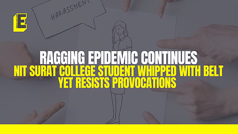NIT Surat college student whipped with belt