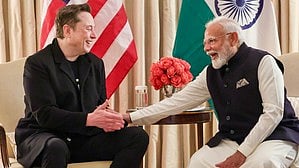 Elon Musk with Prime Minister Narendra Modi