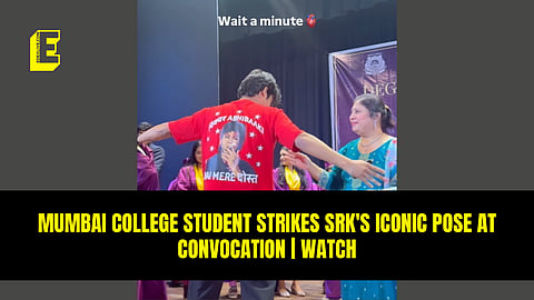 Mumbai college student strikes SRK's iconic pose