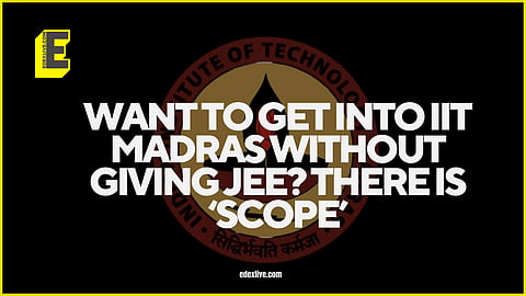 IIT Madras giving admission without JEE?
