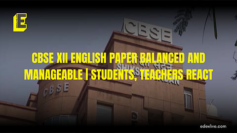 CBSE XII English paper analysis