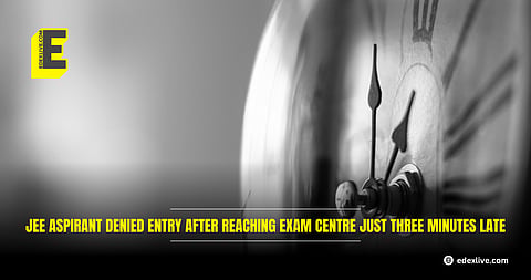 JEE aspirant denied entry at exam centre in Bengaluru