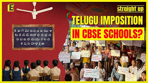 Hyderabad parents question Telugu as mandatory second language, stage protest