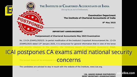 ICAI postpones CA exams
