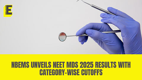 Candidates who appeared for the Master of Dental Surgery entrance examination conducted on April 19 can now check their results by visiting the official website at natboard.edu.in.