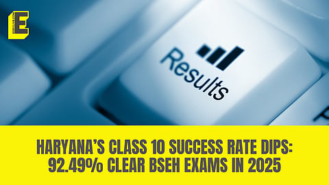 The Haryana Board of Secondary Education (HBSE), Bhiwani revealed that 92.49% of students successfully passed the secondary examinations. 