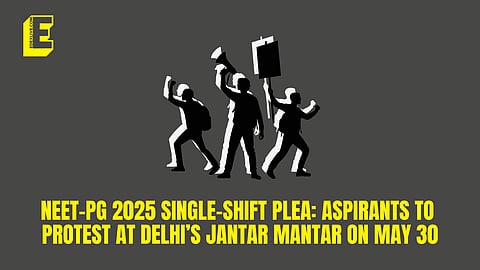 NEET-PG 2025 single-shift plea: Aspirants to protest at Delhi’s Jantar Mantar TOMORROW