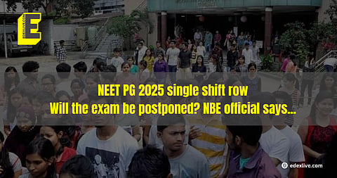 NEET PG 2025 single shift row