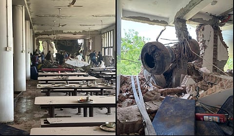 Visuals from BJMC Hostel mess where an Air India Plane struck on Thursday