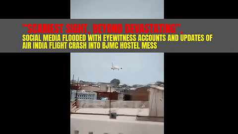 Air India flight crashes into BJMC hostel mess