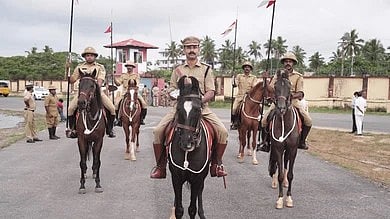 The mounted police currently maintains 11 horses from its sanctioned strength of 25, featuring Kathiawari, Marwari, and thoroughbred varieties