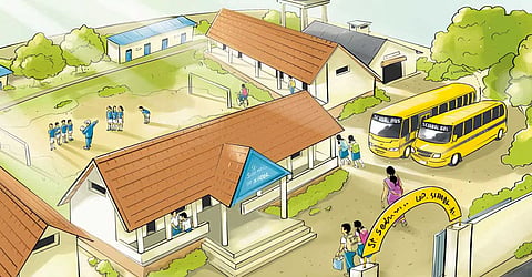 Kerala’s innovative U-shaped classroom seating, where students sit around the teacher, eliminating the concept of backbenchers