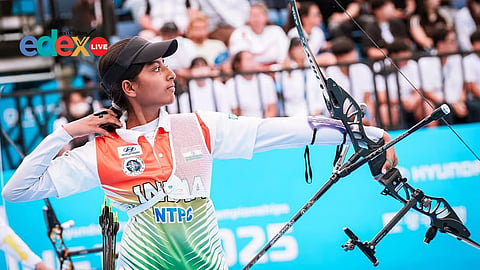 Archer Gatha Khadake in action