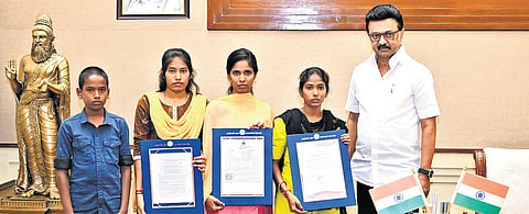 CM Stalin extends support to orphaned children in Tamil Nadu