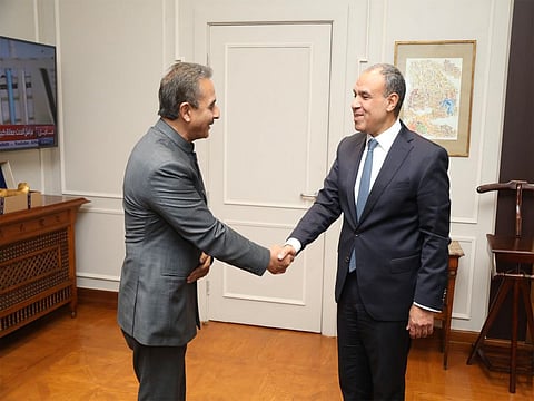 MoS Kirti Vardhan Singh meets Egyptian Foreign Minister