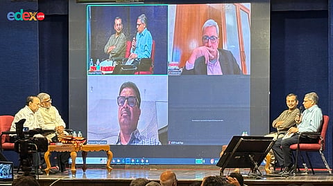 The discussion titled ‘Focus: Budget 2026 - What Changed? What Matters?’ saw the participation of advocate MR Venkatesh, NDR InvIT Managers CEO Krishnan Iyer, and Deloitte partner KR Sekar.